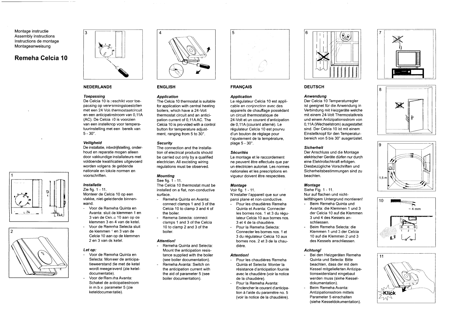 Remeha Celcia 10 User Manual