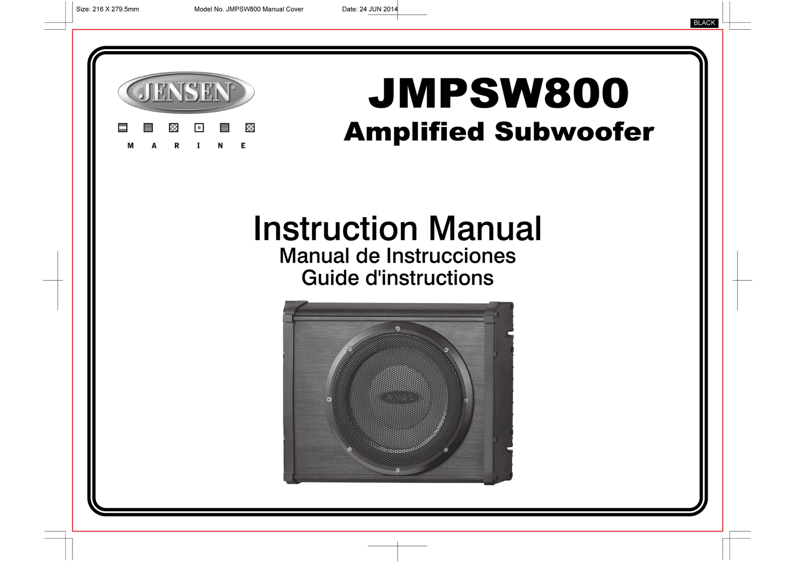 Jensen JMPSW800 User Manual