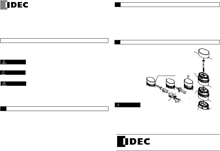 Idec LD9Z-6ALB-RC, LD9Z-6ALB-R, LD9Z-6ALW-RC, LD9Z-6ALW-R, LD9Z-6ALB-YC User guide