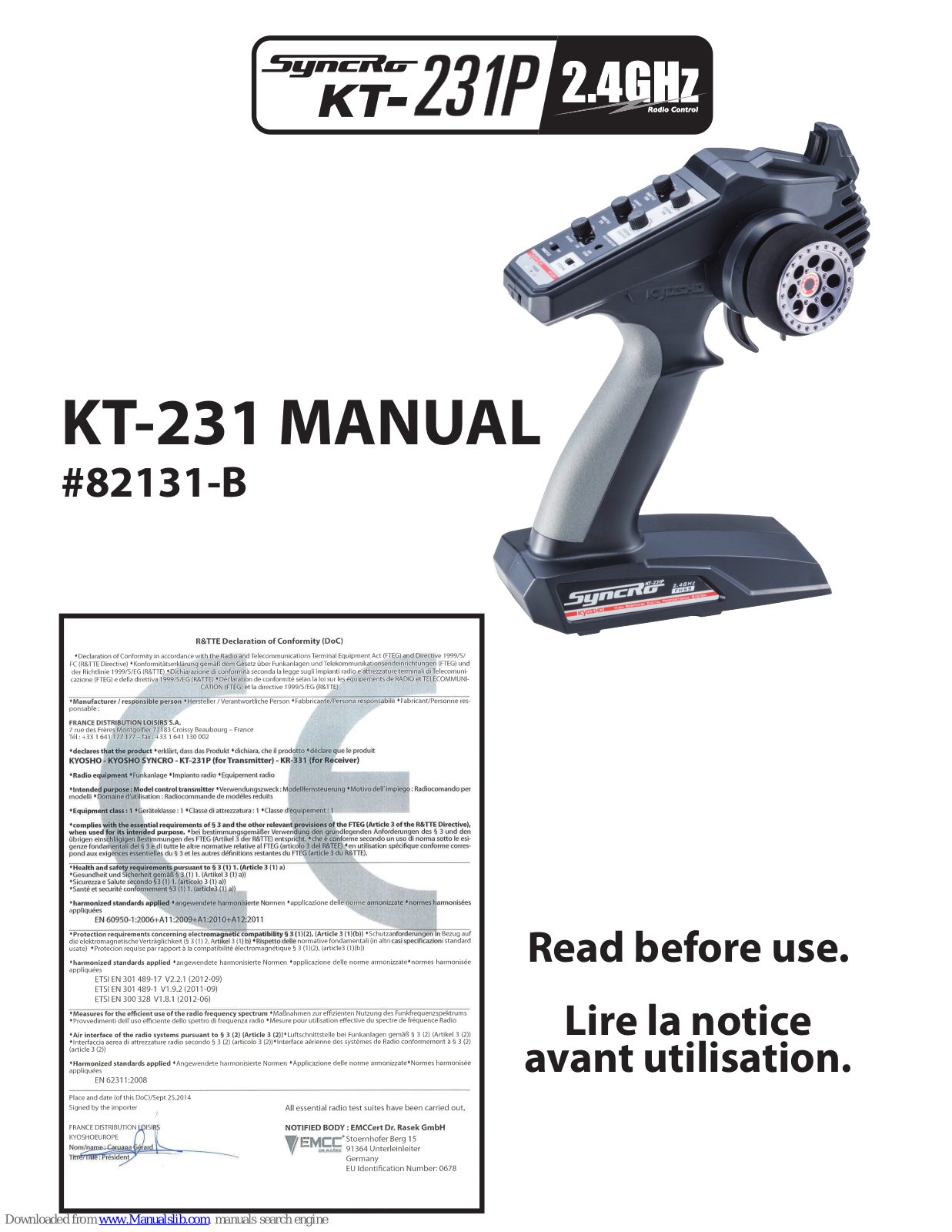 SYNCRO KT-231 User Manual