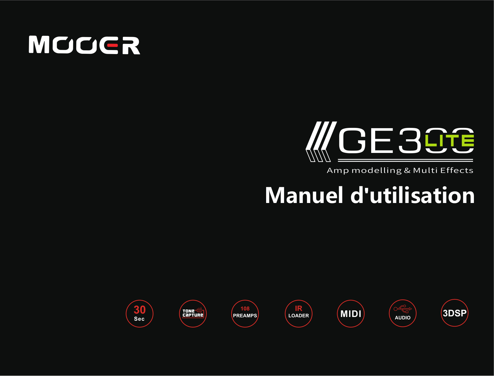 Mooer GE300 Lite Owner`s Manual