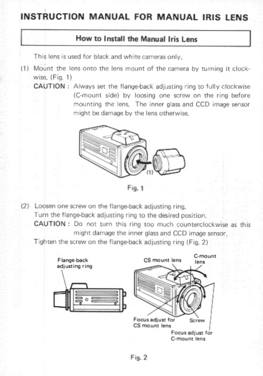 Panasonic WV-LM12B2, WV-LM6B2 User Manual