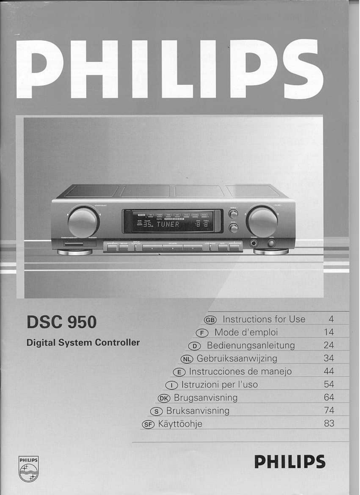 Philips DSC-950 Owners manual