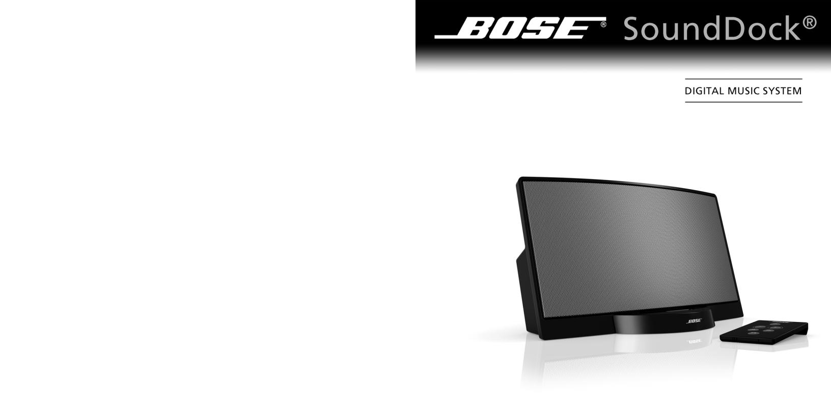 Bose SOUNDDOCK ORIGINAL Manual