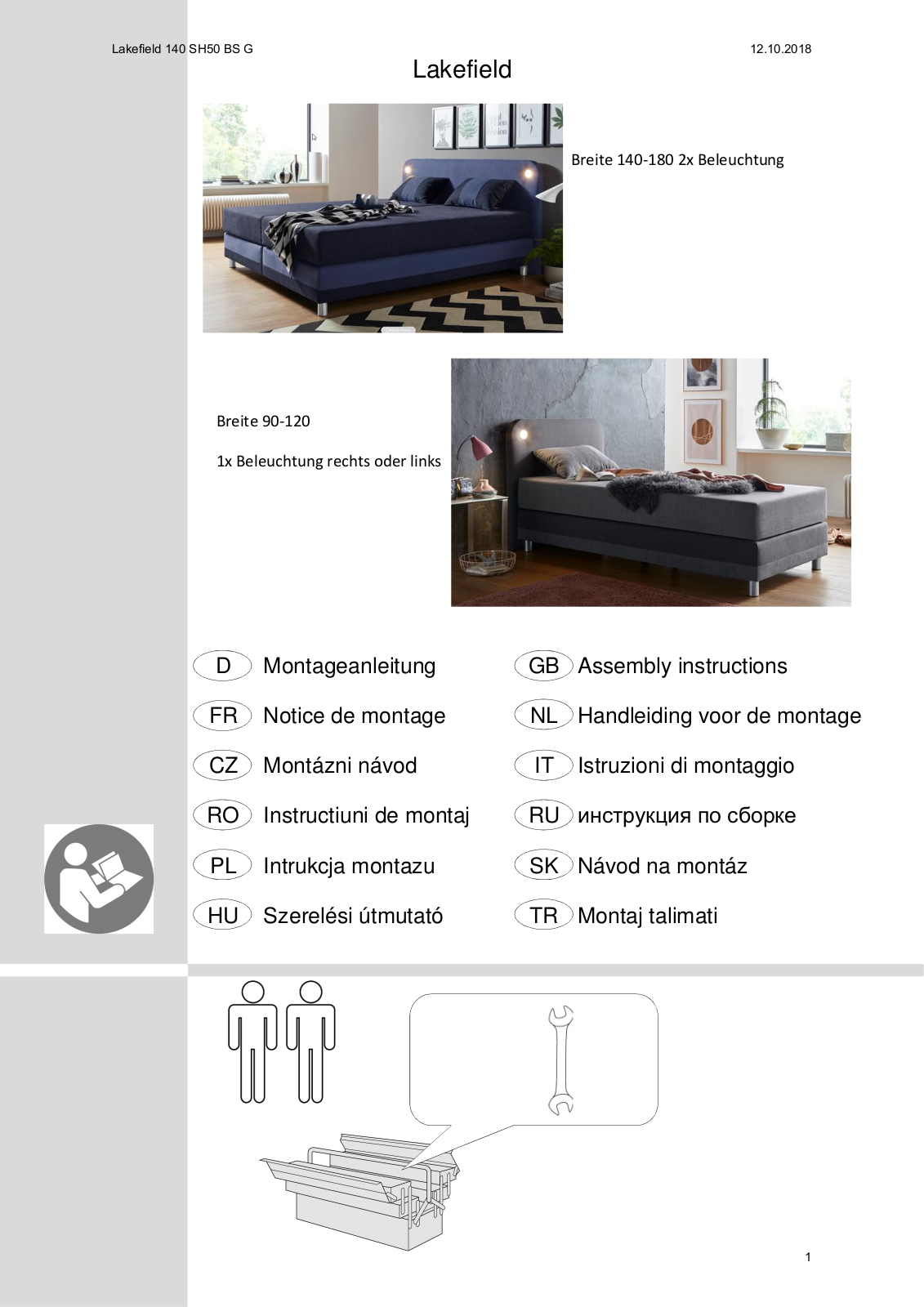 Maintal Lakefield Assembly instructions