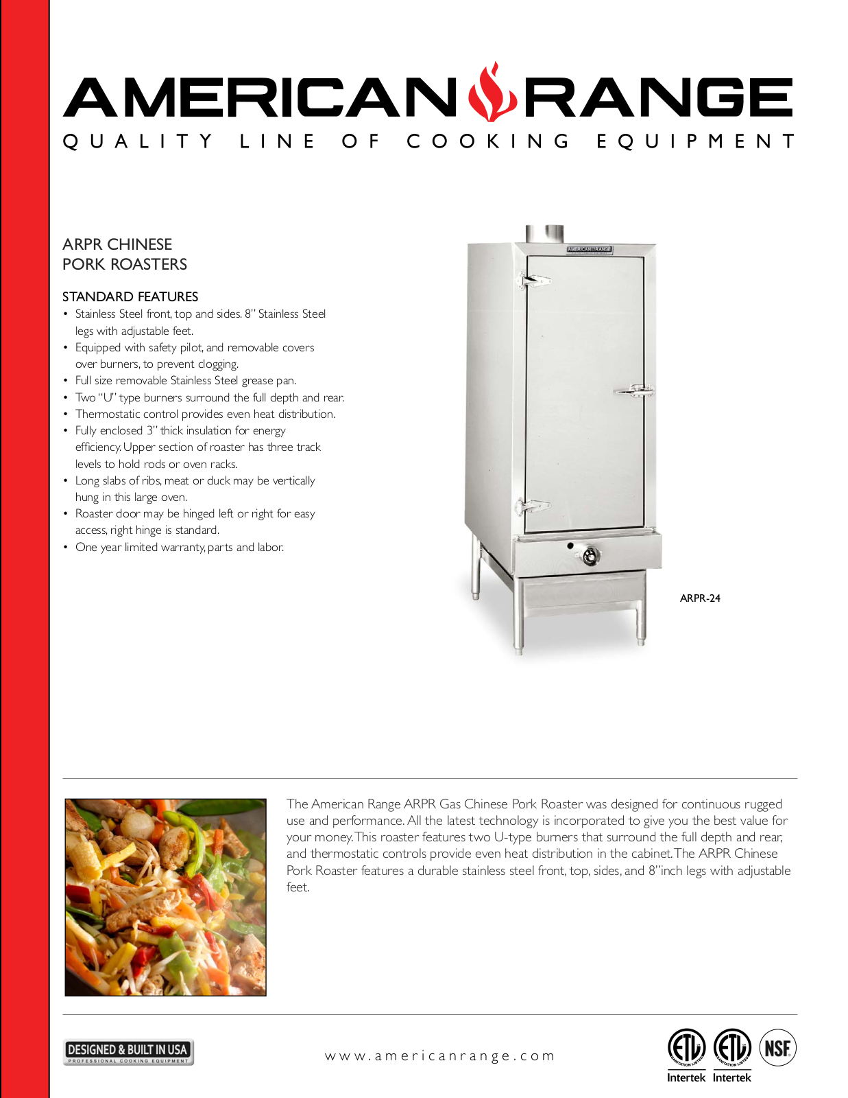 American Range ARPR-24 User Manual - ManualMachine.com