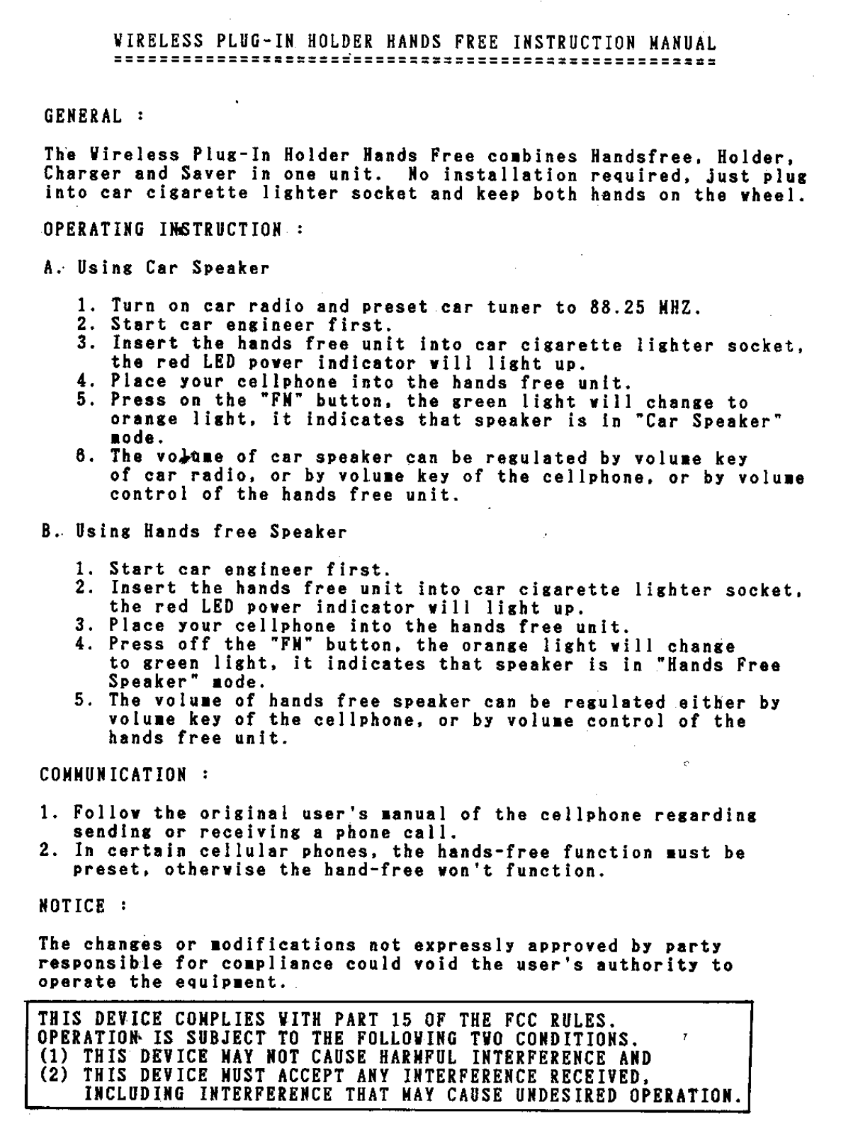 Topcell Technology CCMWH01 User Manual