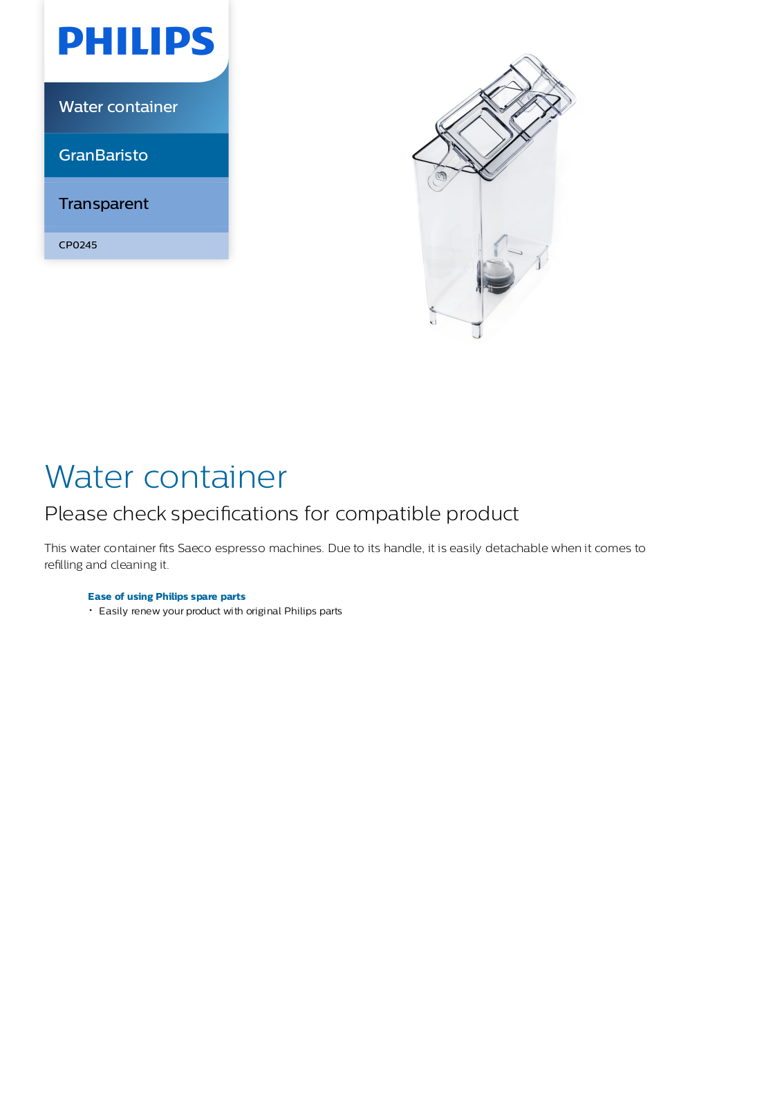 Philips CP0245/01 leaflet - ManualMachine.com