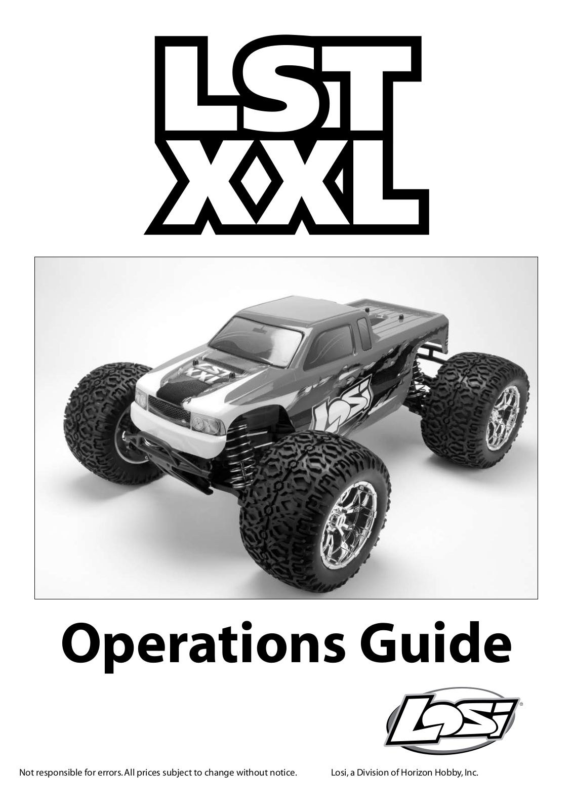 Losi LST XXL User Manual