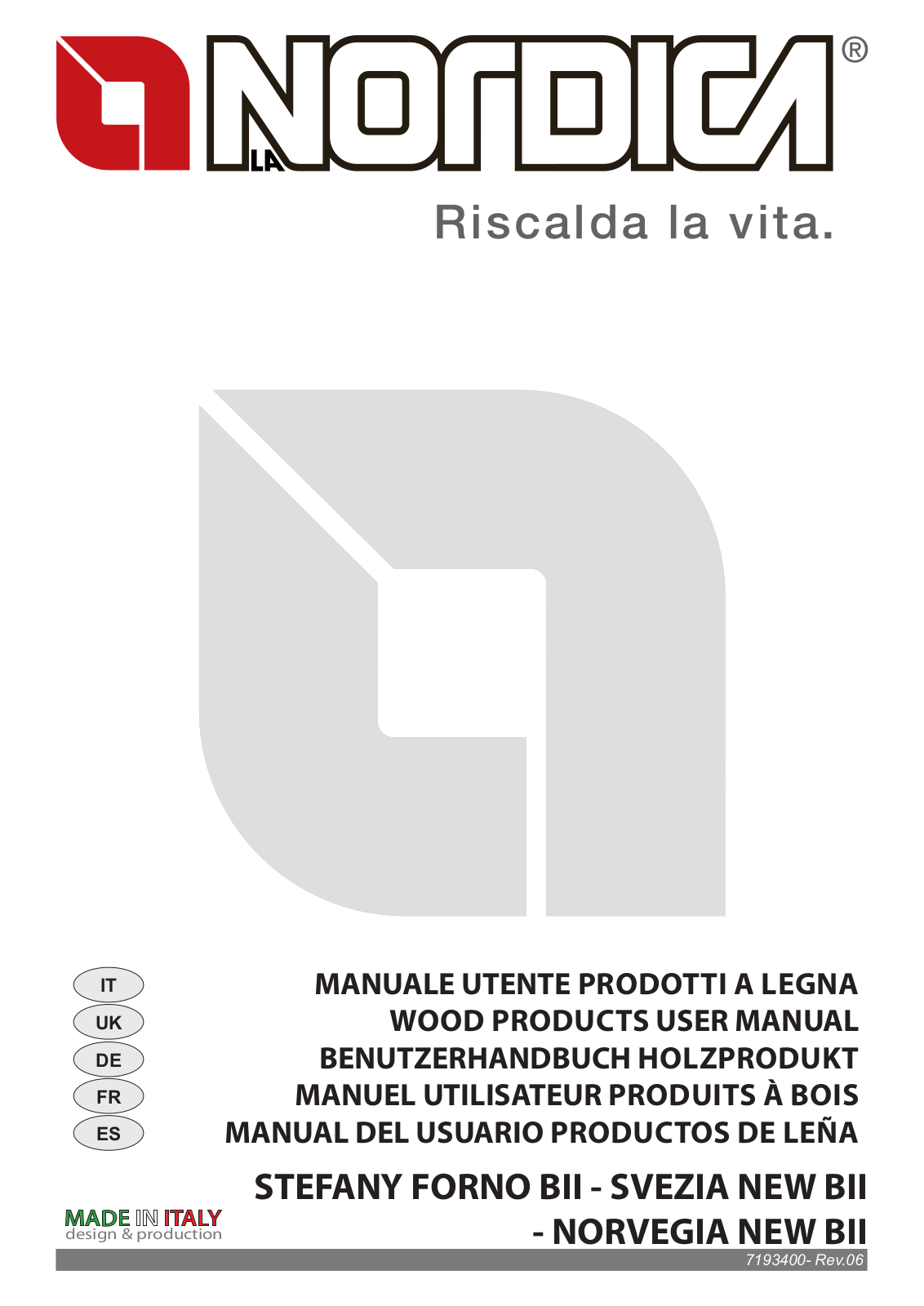 La Nordica Svezia New BII operation manual