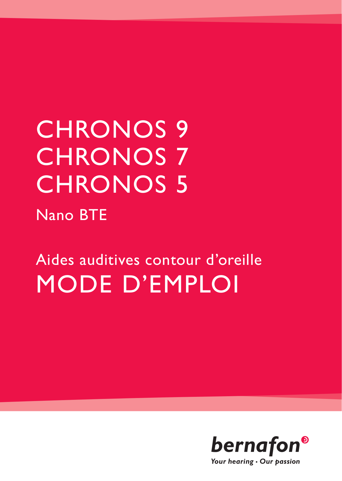 BERNAFON Chronos Nano BTE User Manual