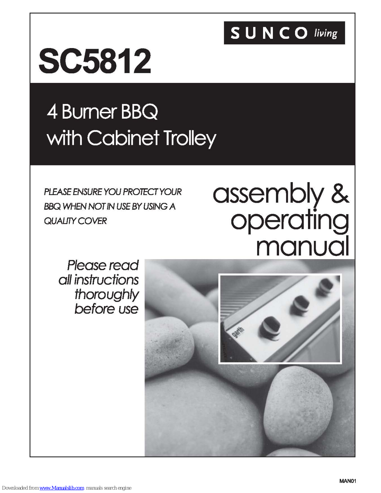 Sunco living SC5812 Assembly & Operating Manual