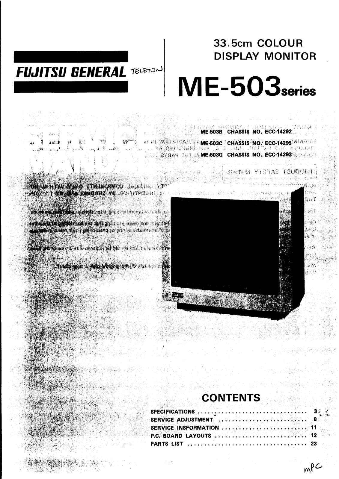 Fujitsu me 503 schematic