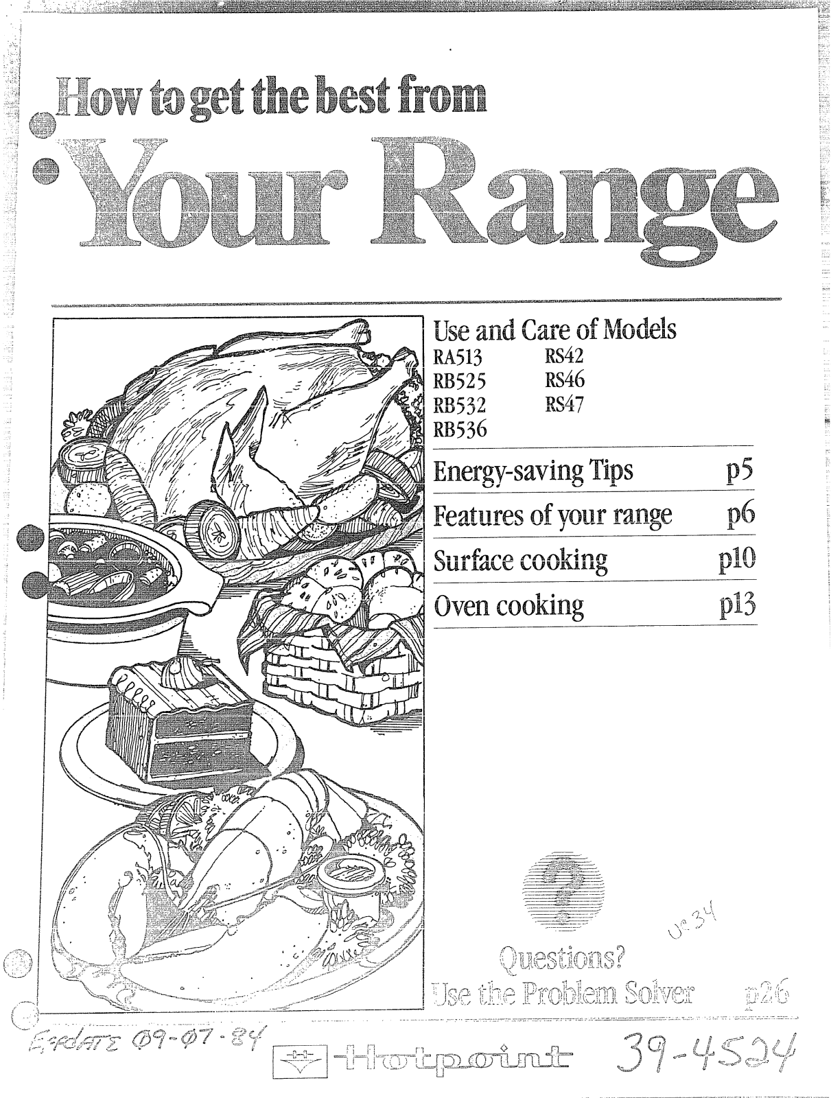 Hotpoint RB532, RS42, RS46, RA513, RS47 User Manual - ManualMachine.com