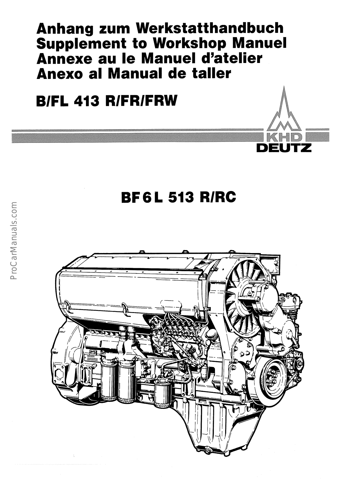 deutz BF6L-513-R Workshop-Manual