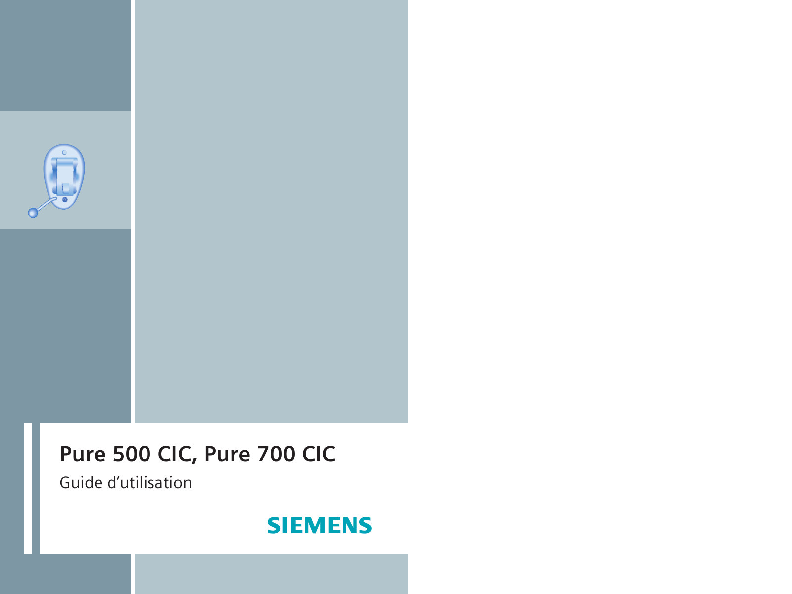 SIEMENS PURE 500 CIC, PURE 700 CIC User Manual