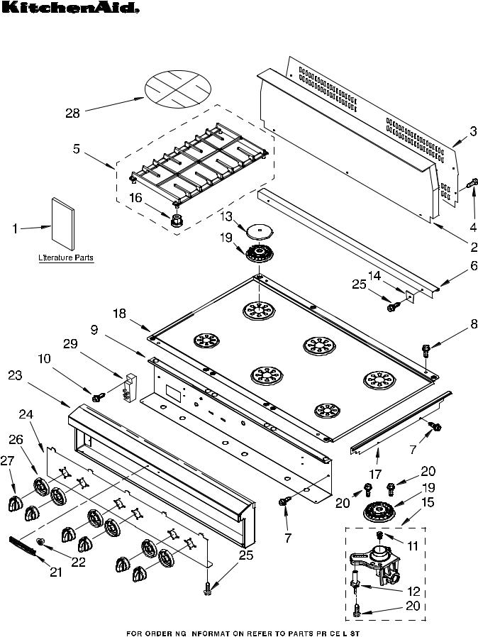 KitchenAid KGCP467JSS07 Parts List