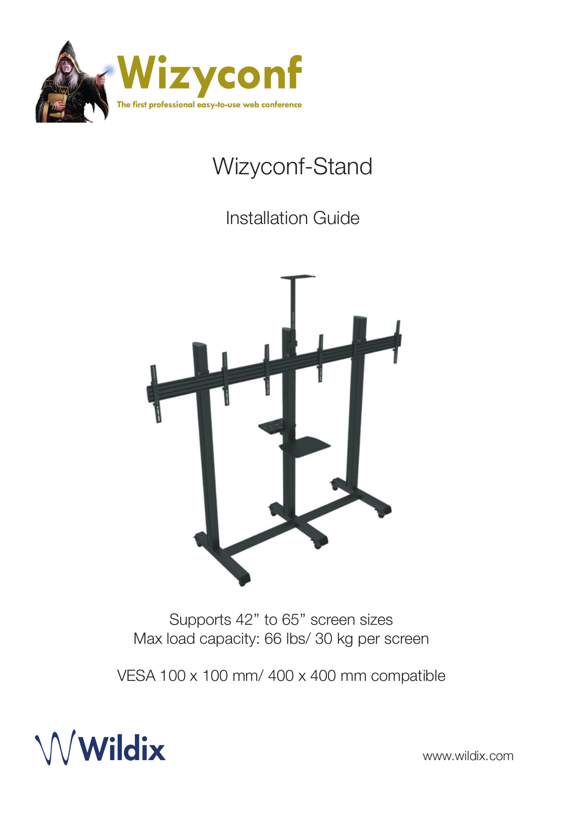 Wildix Wizyconf-Stand Installation Manual