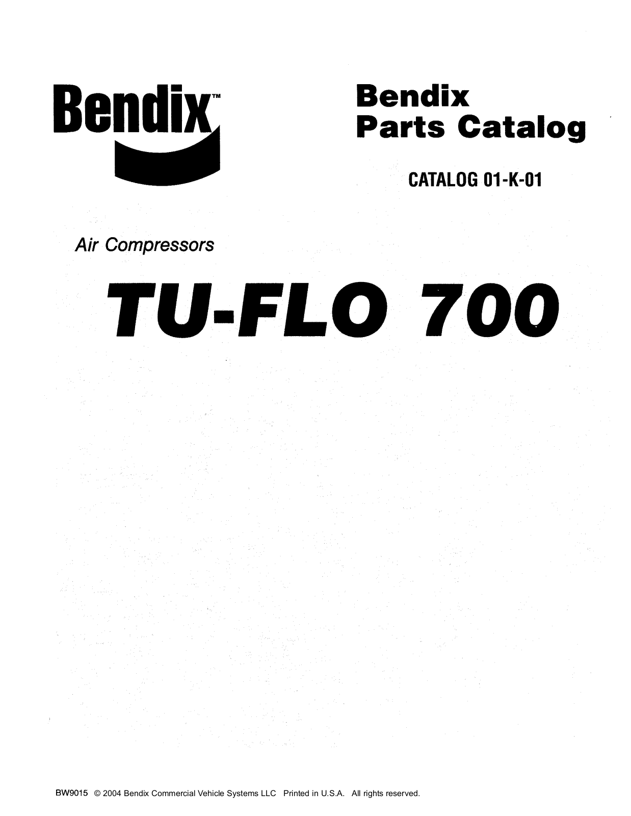 BENDIX 01-K-01 User Manual