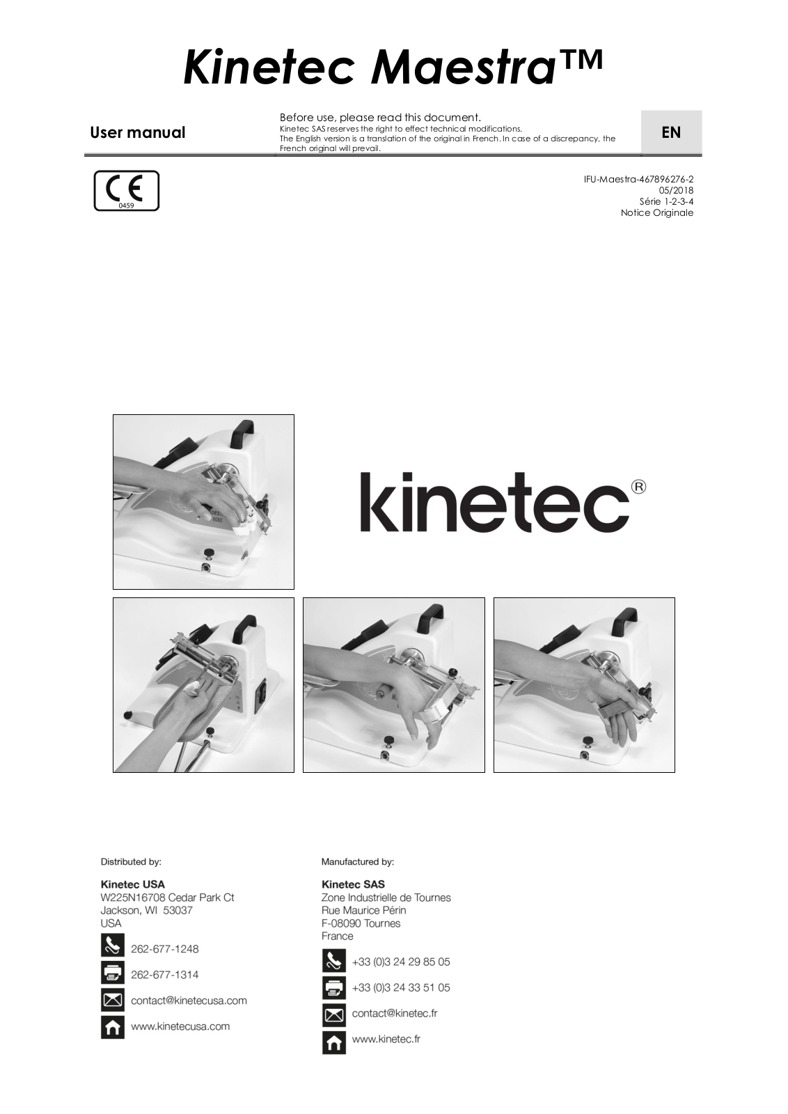 Kinetec Maestra Series User Manual