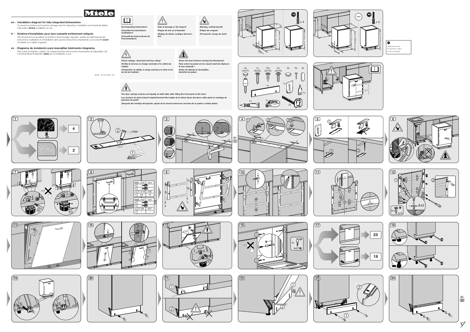 Miele G4700SCi Installation Guide