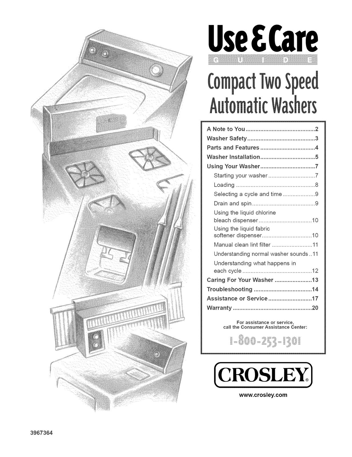 Crosley CAWC529JQ1 Owner’s Manual