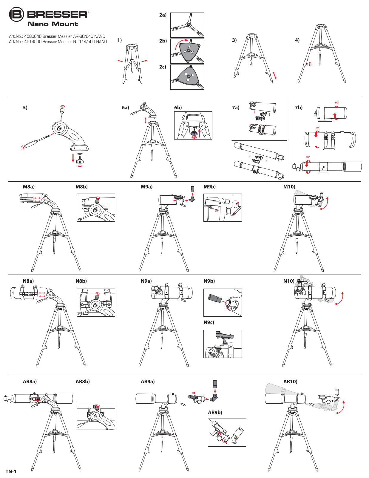 Bresser NT-114/500 AZ User Manual