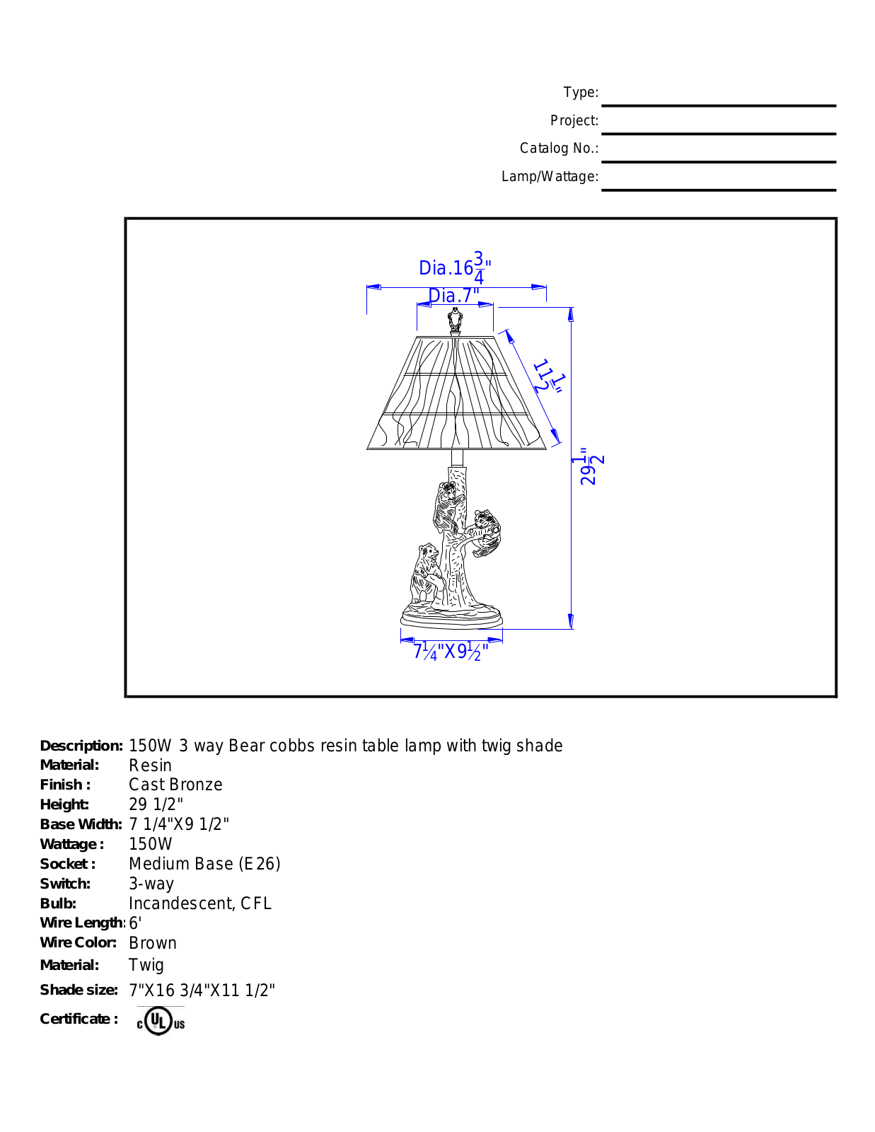 Loon Peak LNPK3404 Specifications - ManualMachine.com