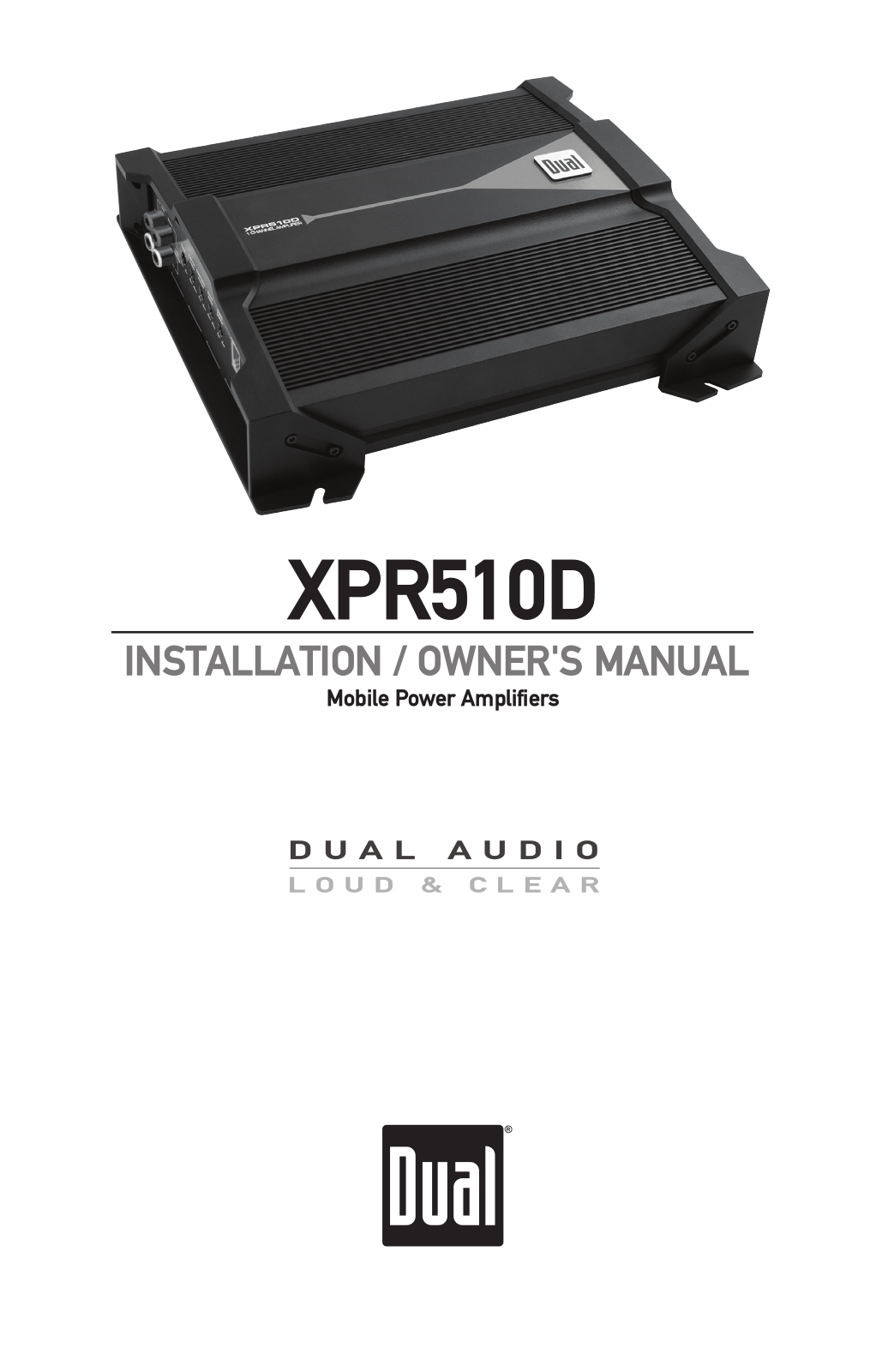 Dual XPR510D User Manual