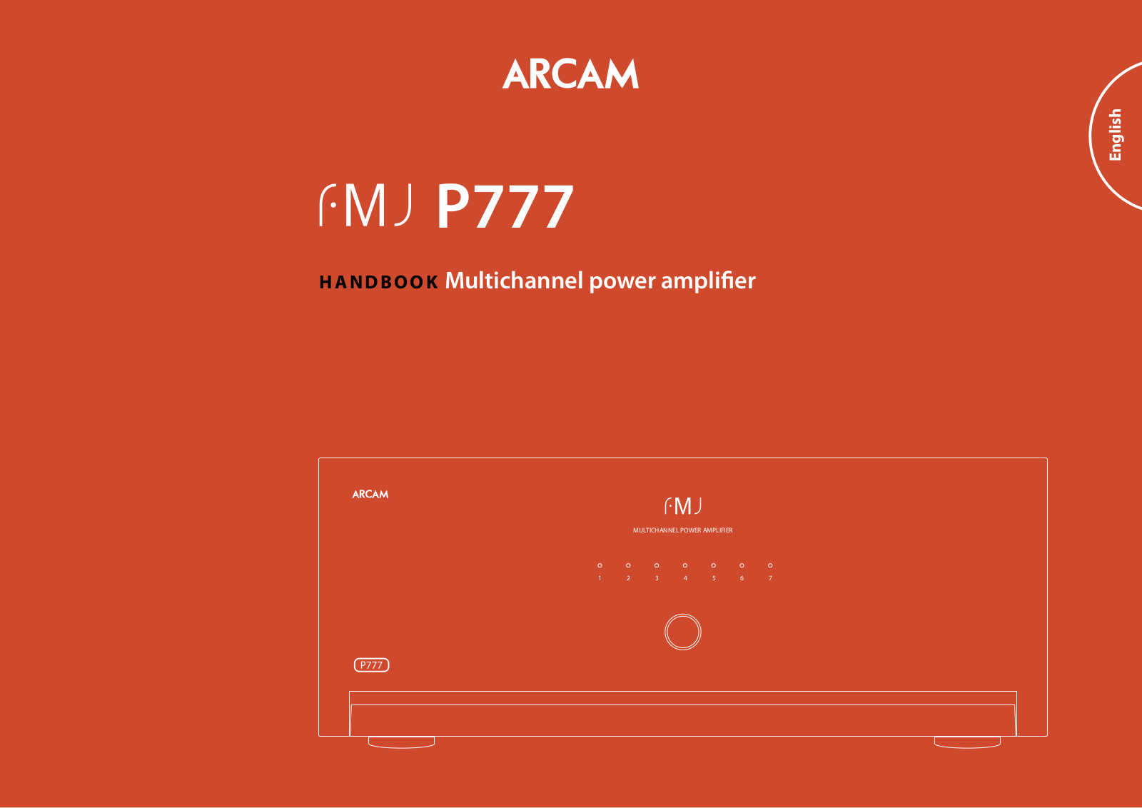 Arcam FMJ P-777-E Owners manual