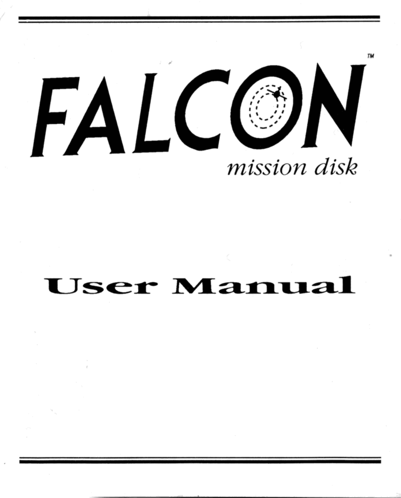 GAMES PC FALCON MISSION DISK User Manual
