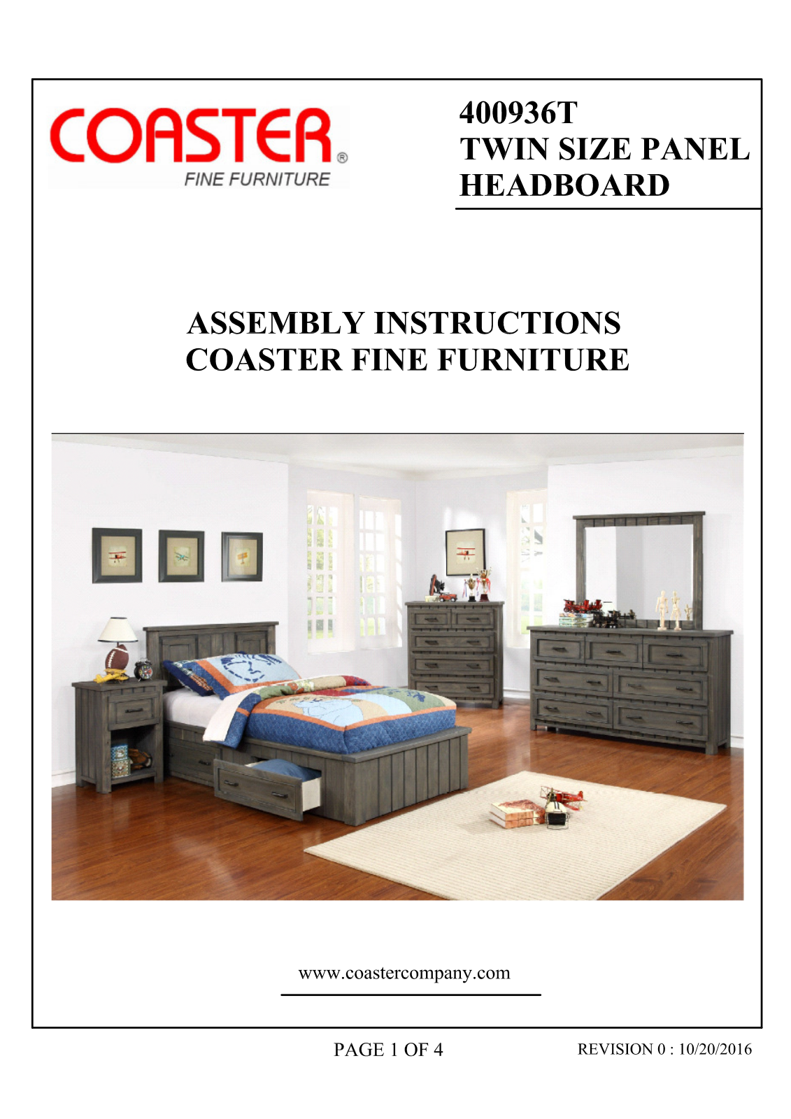 Coaster 400931TH Assembly Guide