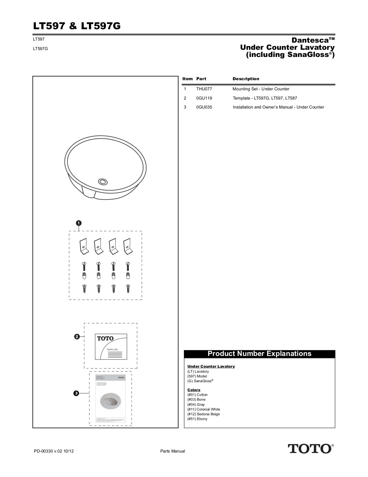TOTO TOT1670 Specifications - ManualMachine.com