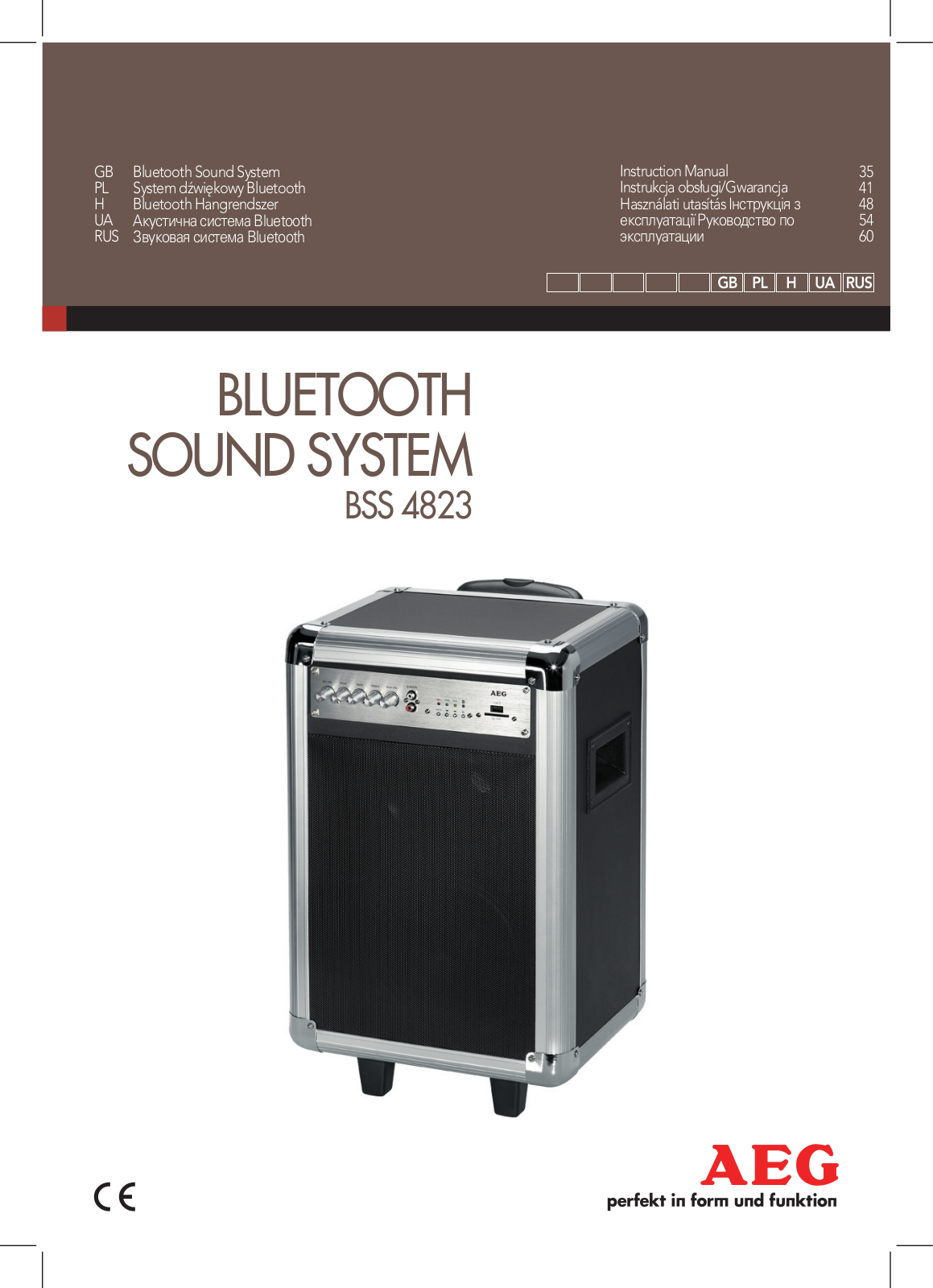 AEG BSS 4823 User guide