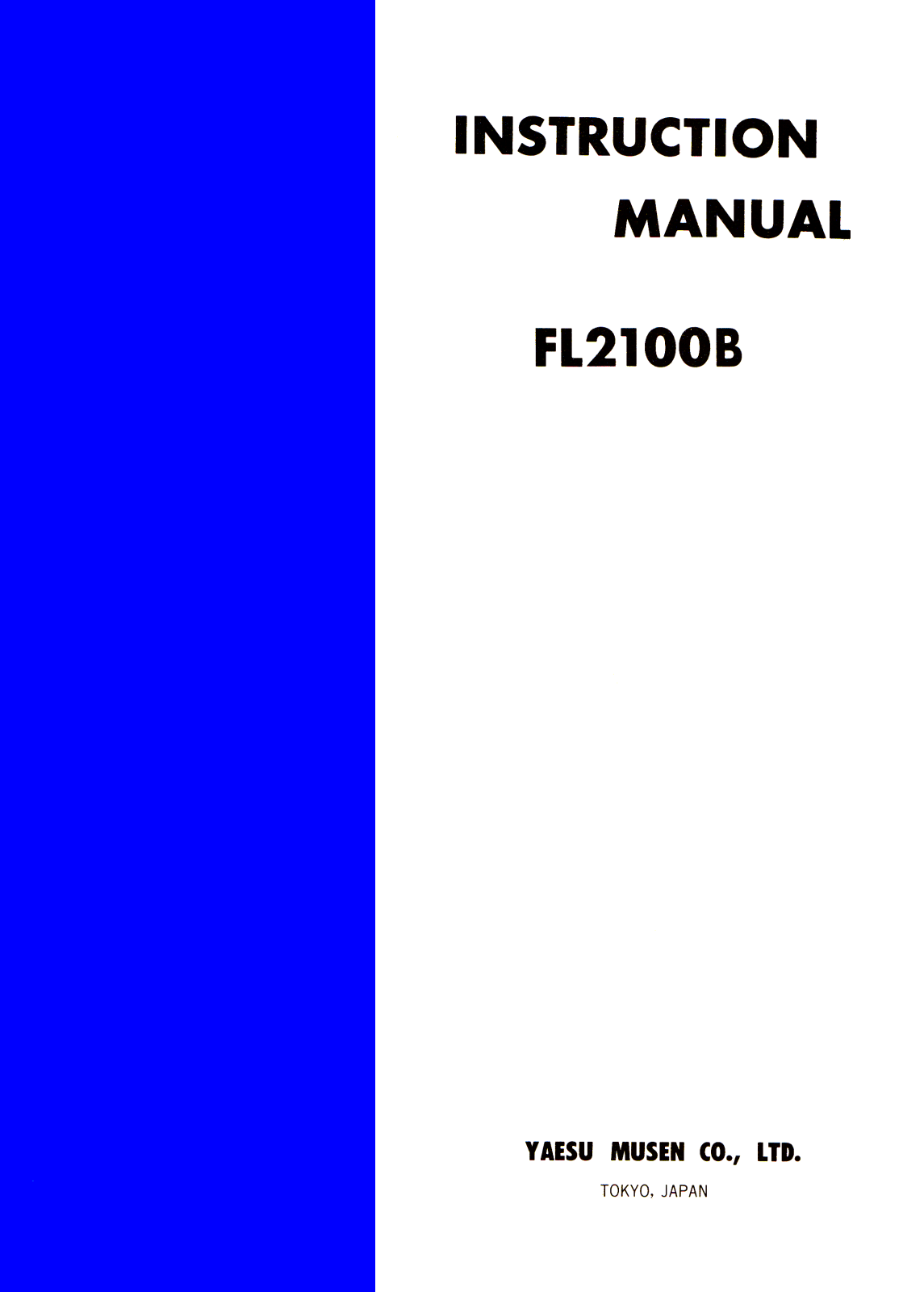 Yaesu FL2100B Service manual