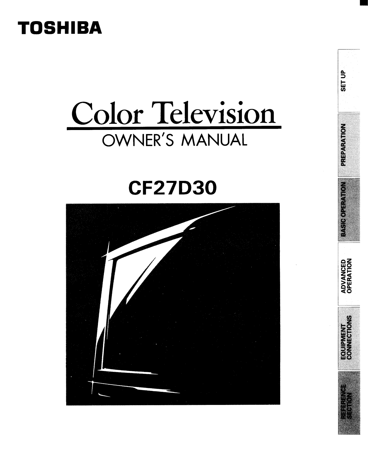 Toshiba CF27D30 User Manual