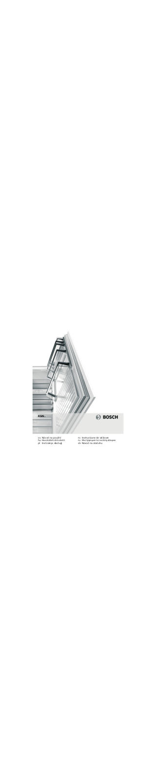 Bosch KGN 39 AW 20 R User Manual