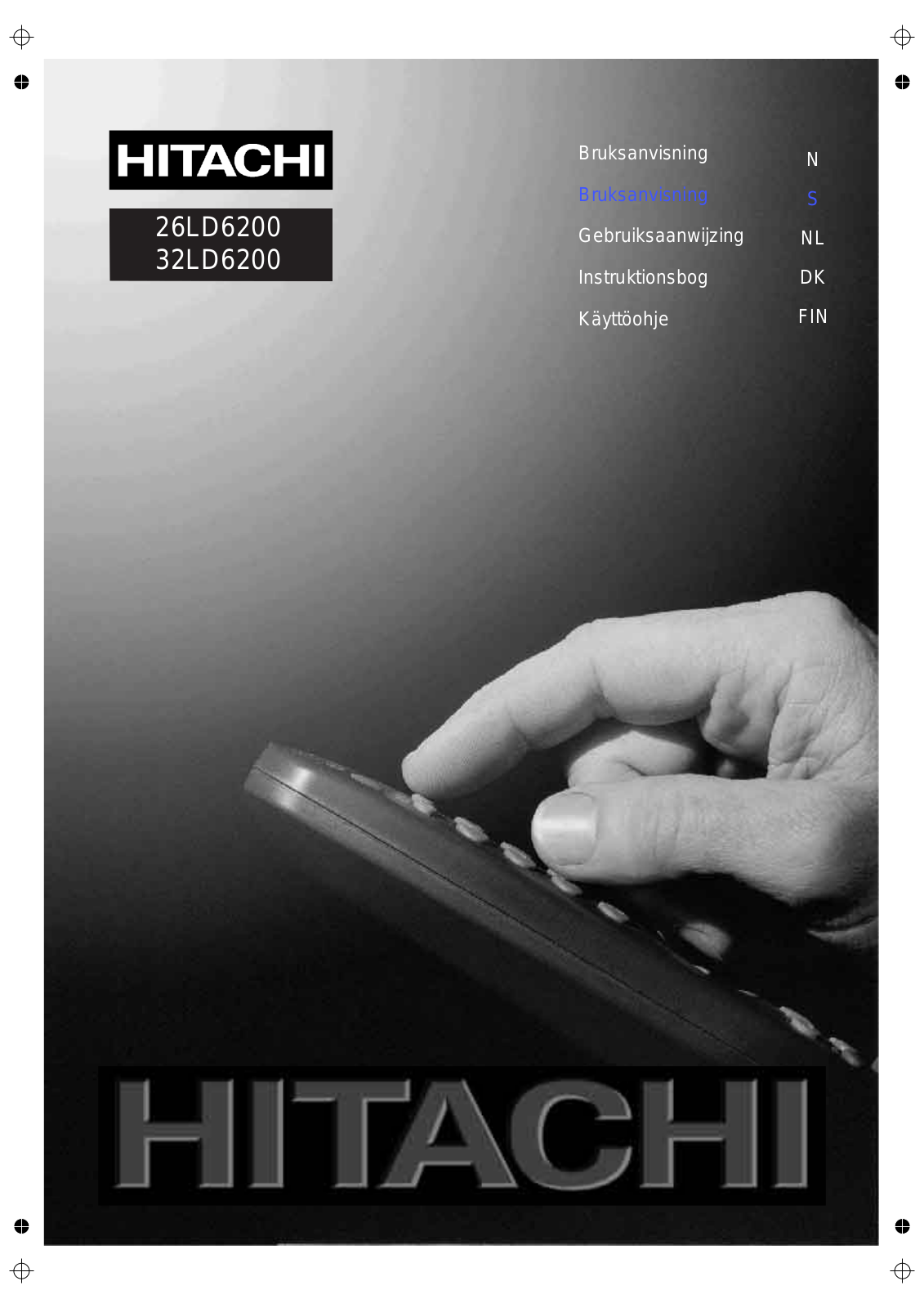 Hitachi 32LD6200, 26LD6200, 26LD6200IT User Manual