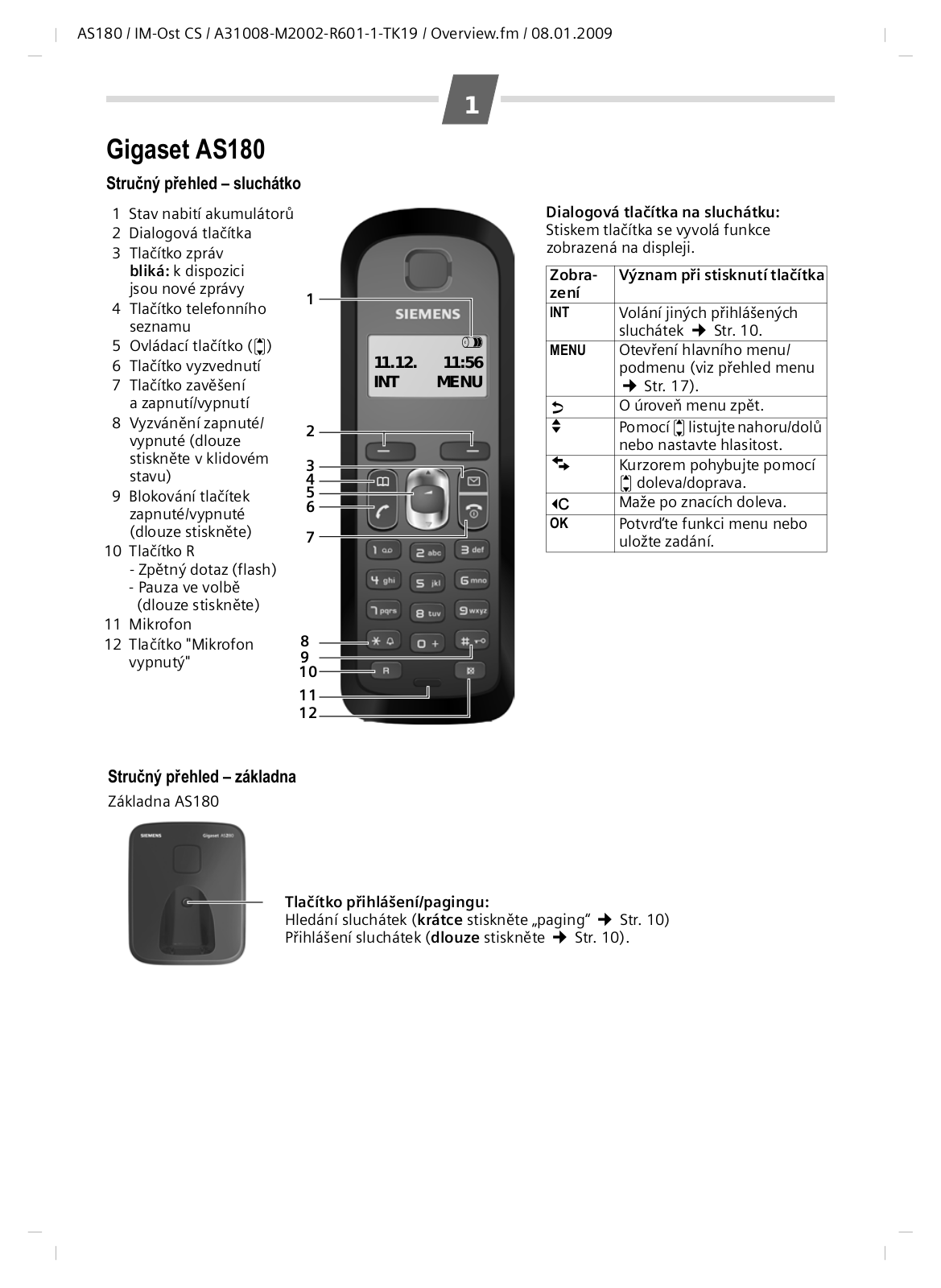 Siemens Gigaset AS180 User Manual