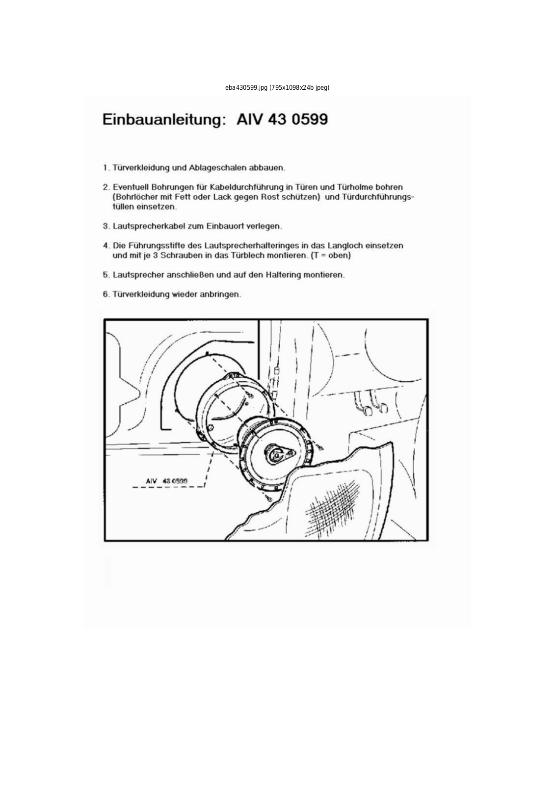 AIV 430599 User manual - ManualMachine.com
