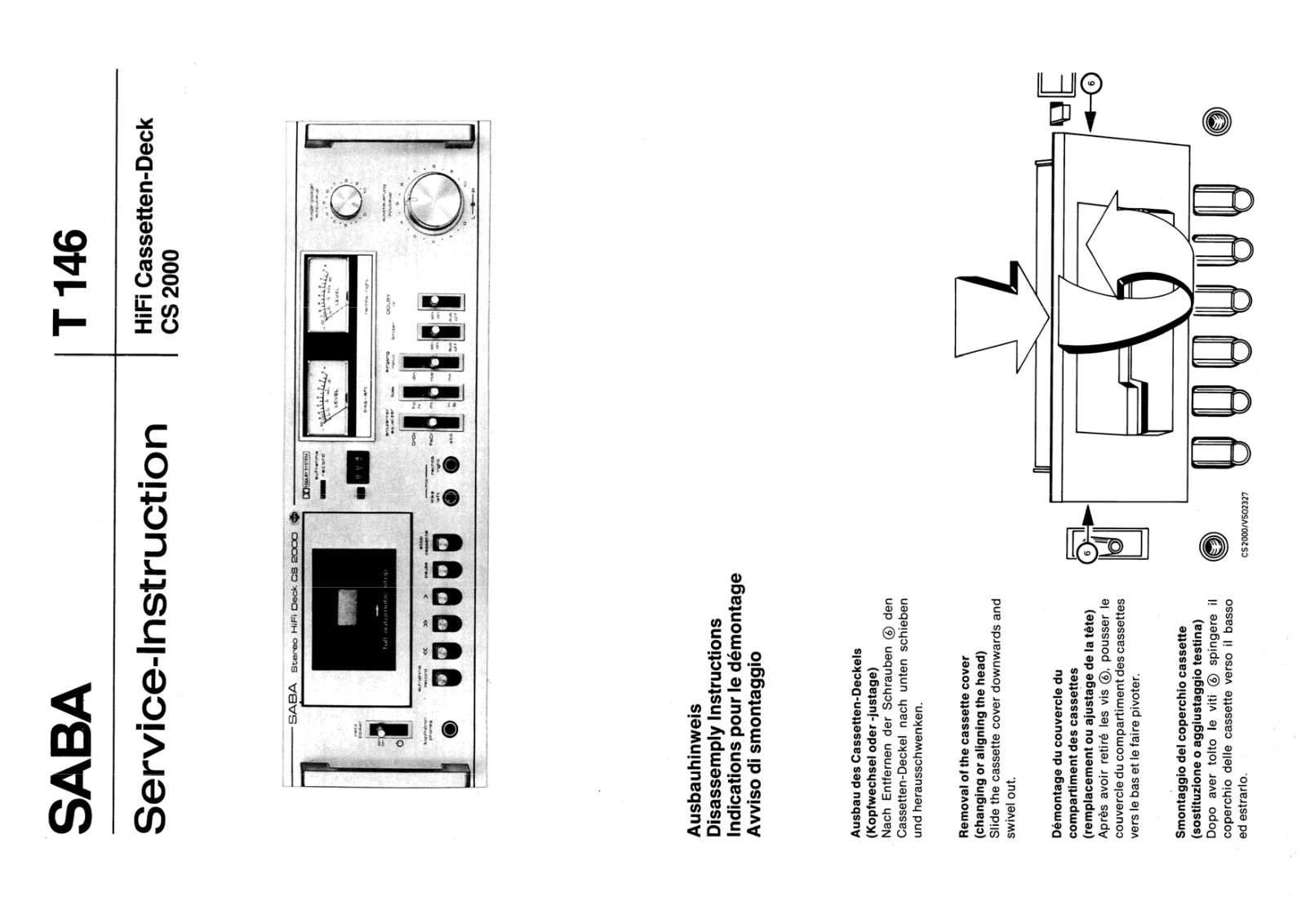 Saba CS-2000 Service Manual