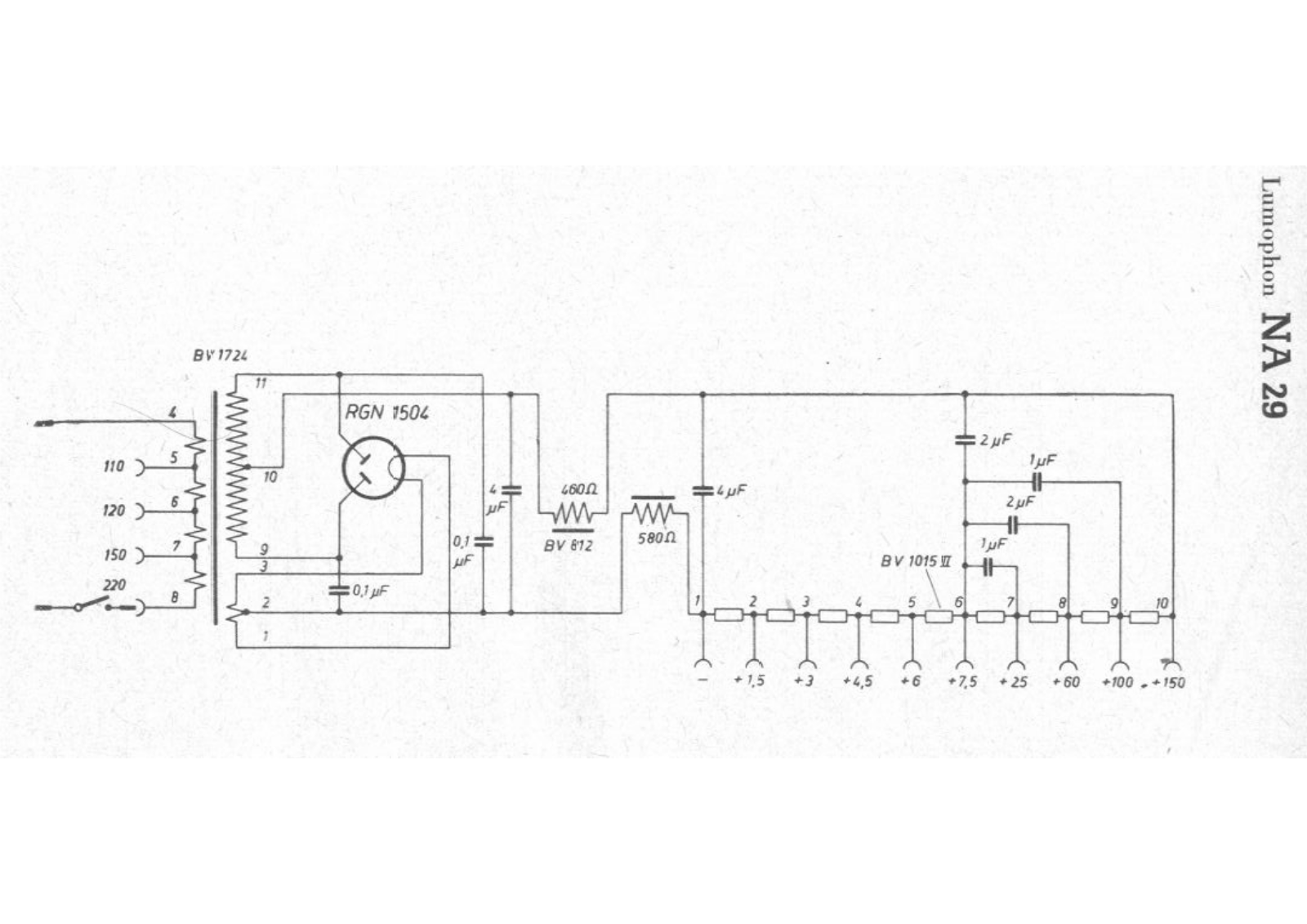 Lumophon na29 schematic - ManualMachine.com