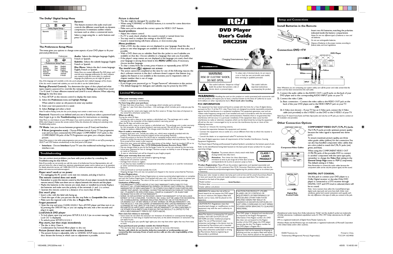 RCA DRC225N User Manual