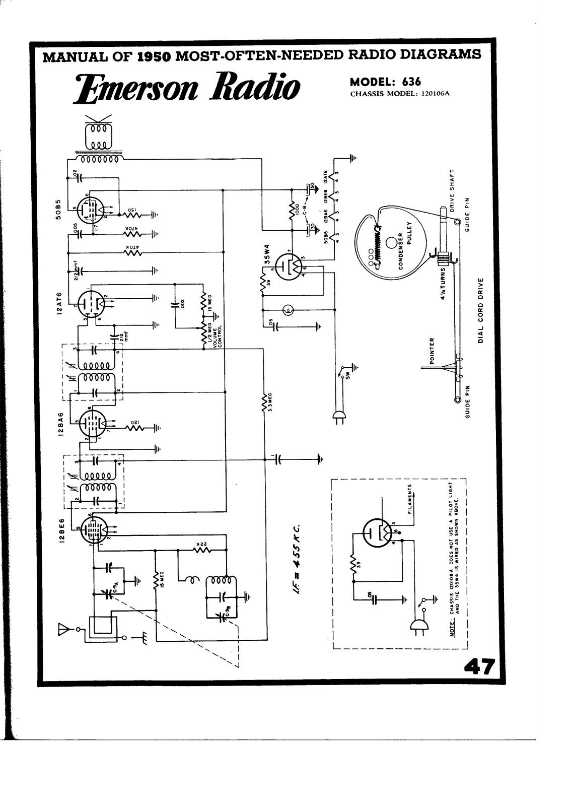 Emerson 636 Schematic