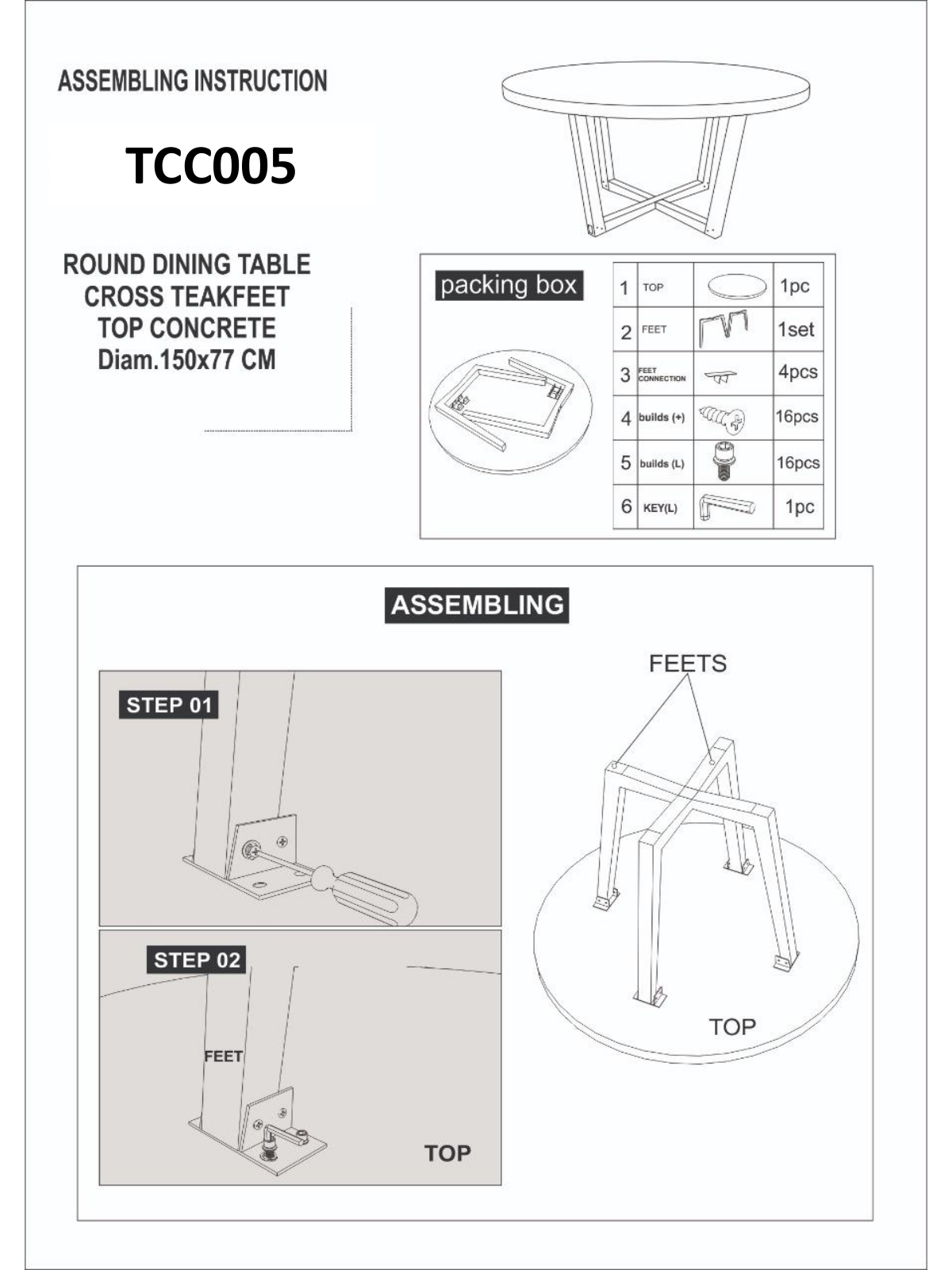 Casual Elements CID10206 Assembly Instructions - ManualMachine.com