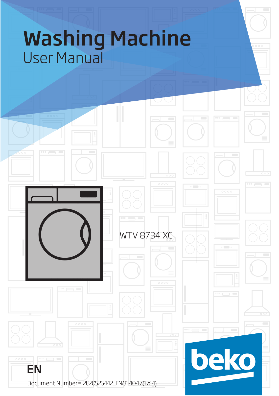 Beko WTV 8734 XC User manual