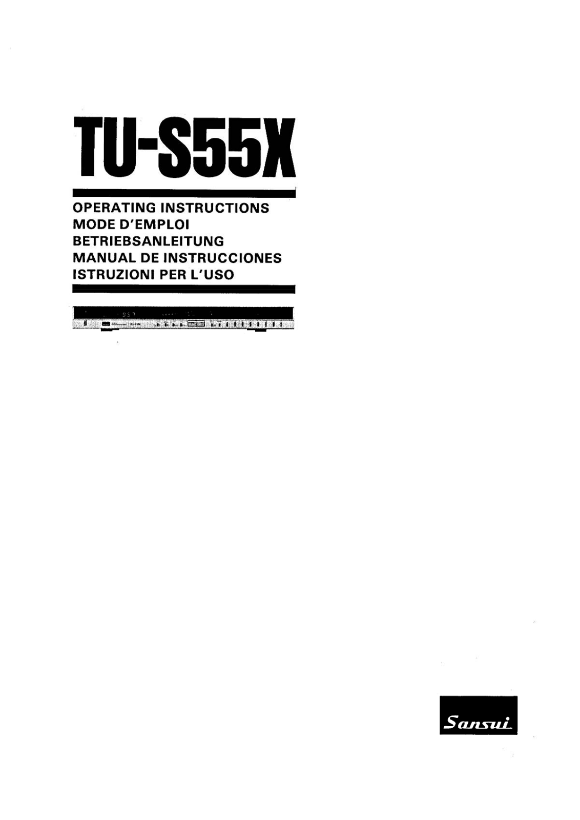 Sansui TU-S55X Owners Manual