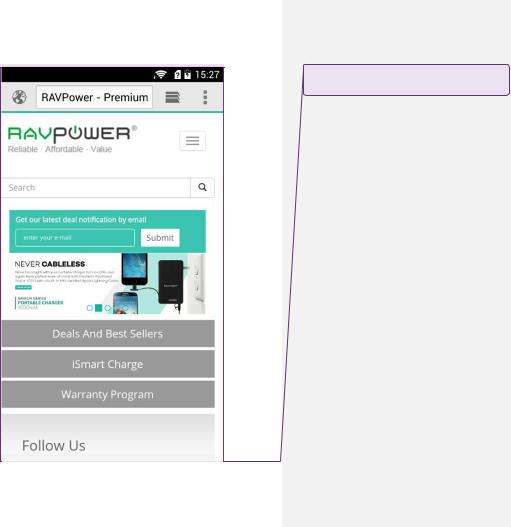 RAVPower RP-WD03 User manual
