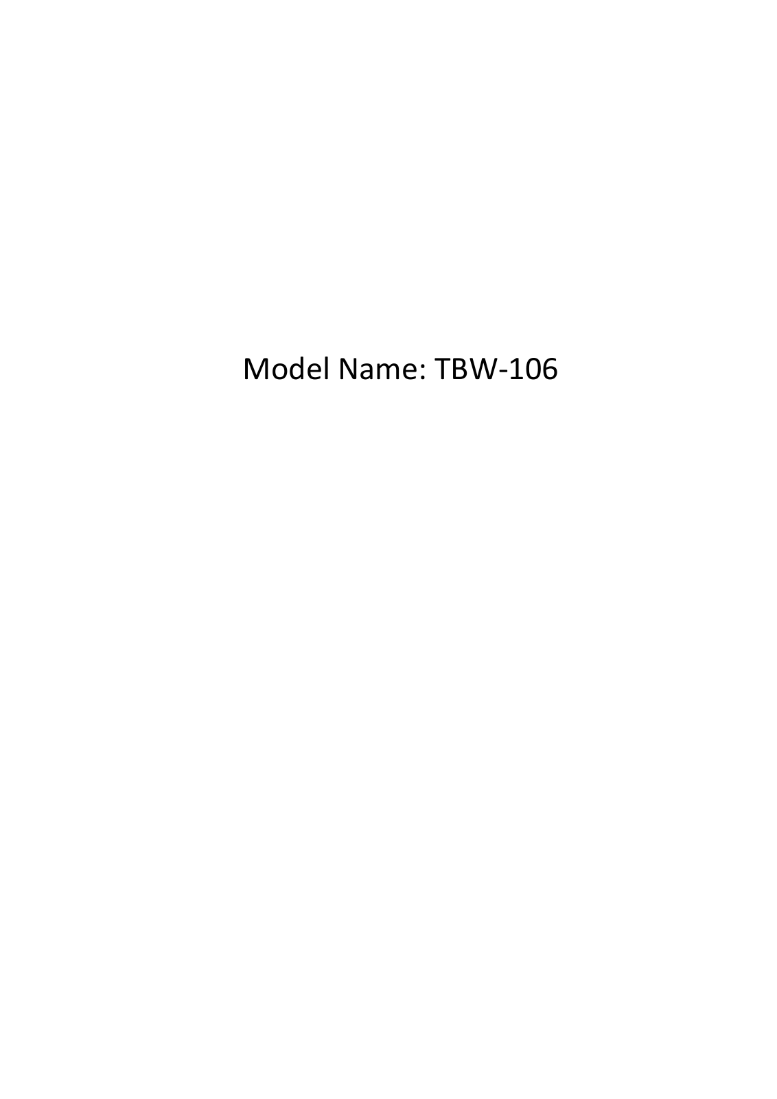 TRENDNET TBW106 107V2 User Manual