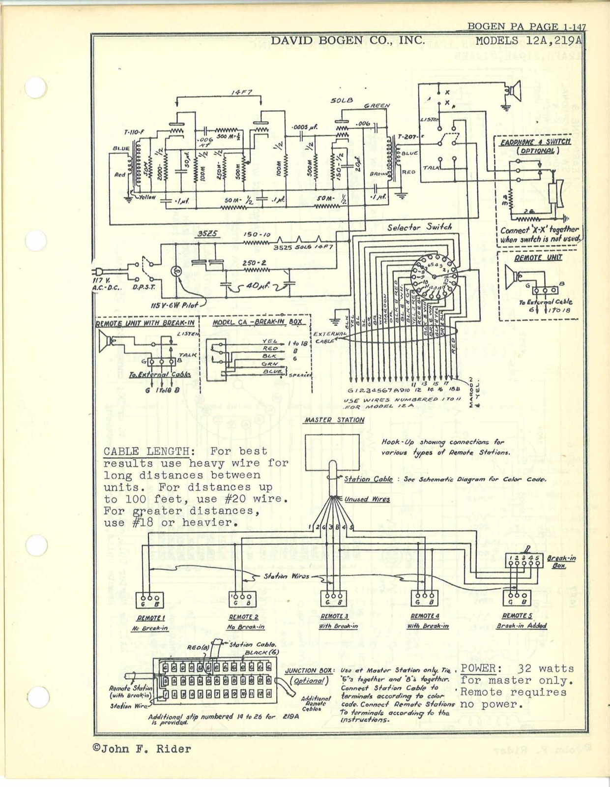 Bogen 12A Service Manual